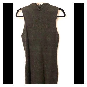 Turtle neck contoured dress